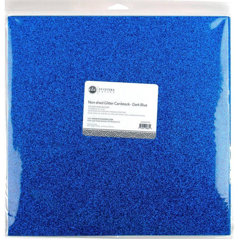 Non-Shed Glitter Cardstock - Dark Blue