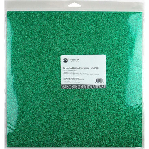 Non-Shed Glitter Cardstock - Emerald