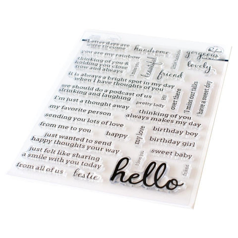 Clear Stamps - Simply Sentiments - Hello