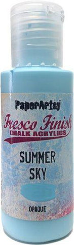 Fresco Finish Acrylic Paint - Summer Sky