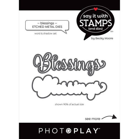 Say it in Stamps - Blessings Word Die