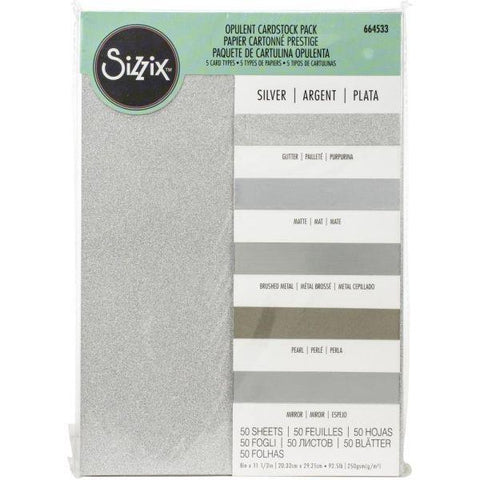 Surfacez Opulent Cardstock - Silver