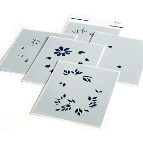 Layered Stencil Set - Daisy Wreath