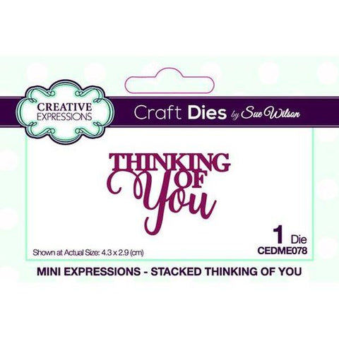 Mini Expressions Dies - Thinking of You