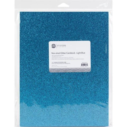 Glitter Cardstock - Light Blue - 8.5"x11"