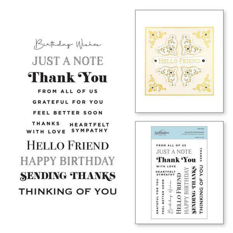 Clear Stamps - Essential Sentiments