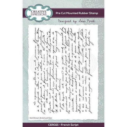 Cling Stamp - French Script