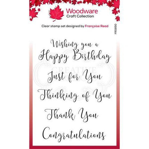 Clear Stamps - Curly Greetings