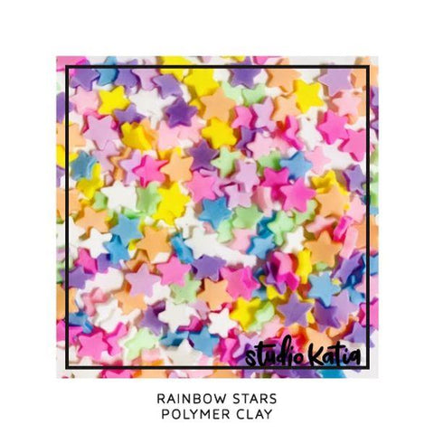 Rainbow Stars Polymer Clay