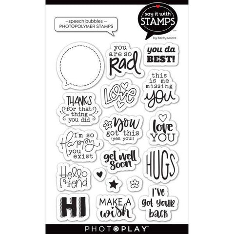 Speech Bubble - 4x6 Icon Stamps