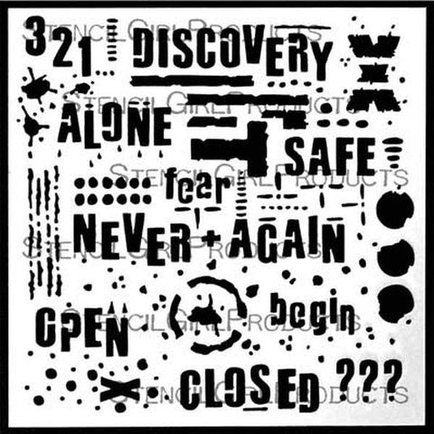 Stencil - Text and Texture - Discovery