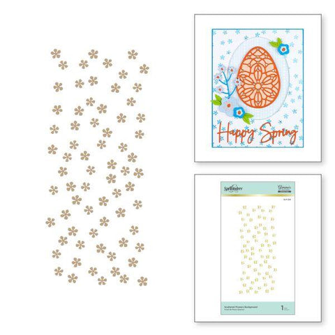 Glimmer Hot Foil Plate - Scattered Flowers