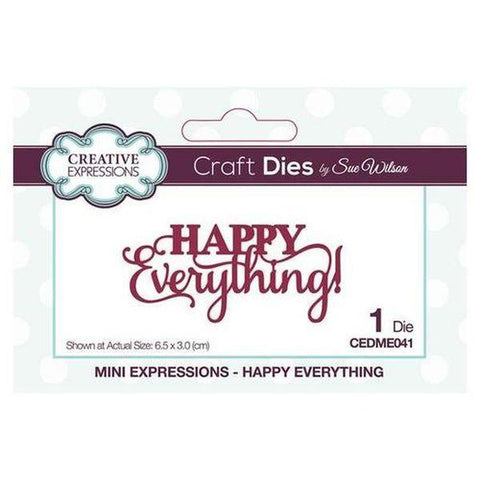 Mini Expressions Dies - Happy Everything