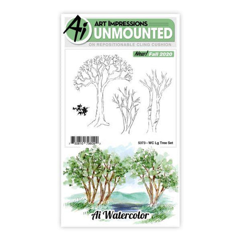 Watercolor Stamps - Large Tree Set