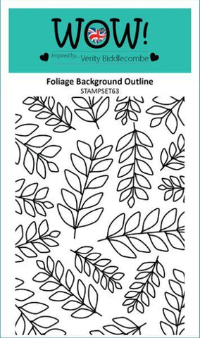 Clear Stamps - Foliage Background Outline