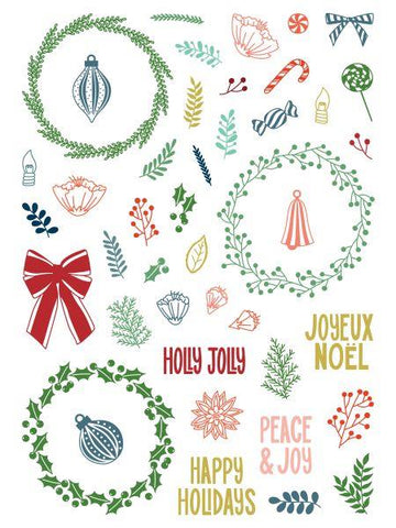 Peace & Joy - Pirouette Clear Stamp Set