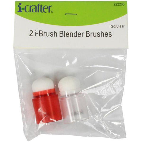 i-Brush Blender Brushes - 2 Pack - Red/Clear