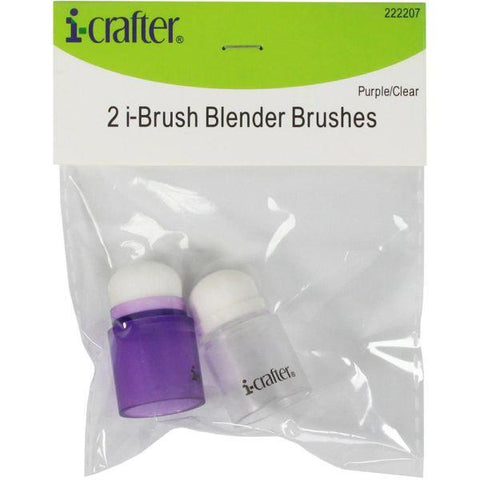 i-Brush Blender Brushes - 2 Pack - Purple/Clear