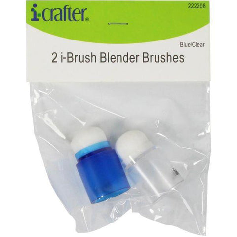 i-Brush Blender Brushes - 2 Pack - Blue/Clear