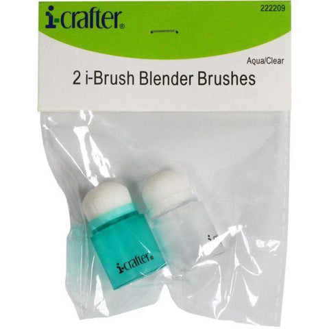 i-Brush Blender Brushes - 2 Pack - Aqua/Clear