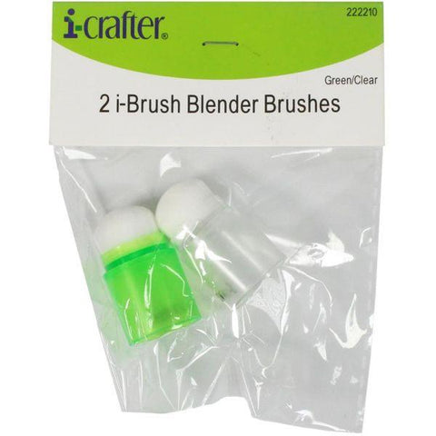 i-Brush Blender Brushes - 2 Pack - Green/Clear