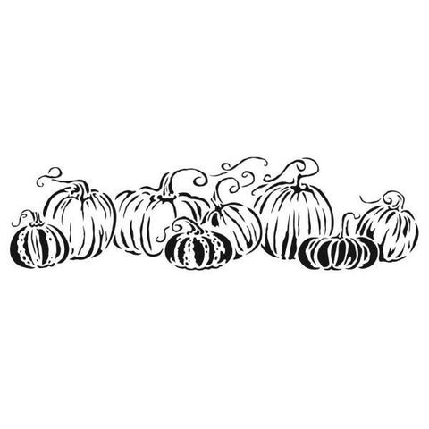 Stencil - Sign Templates - Pumpkins in a Row