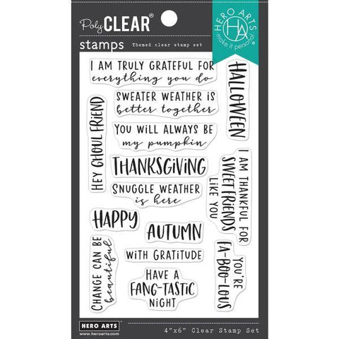 Clear Stamps - Autumn Messages