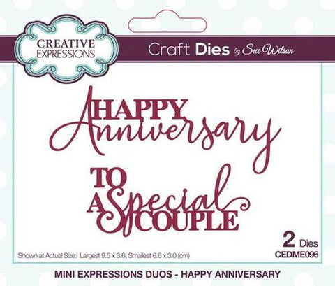Mini Expressions Duos Dies - Happy Anniversary