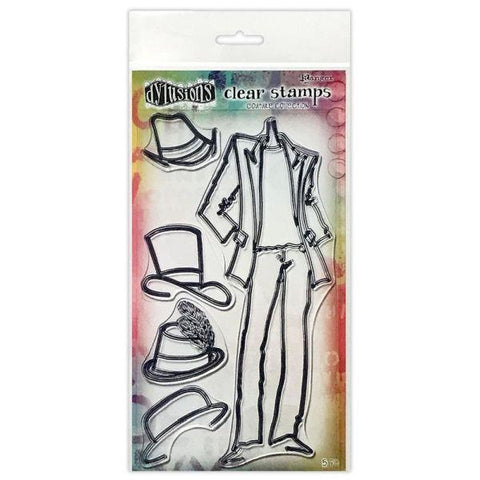Dylusions Couture Stamp Set - Man About Town