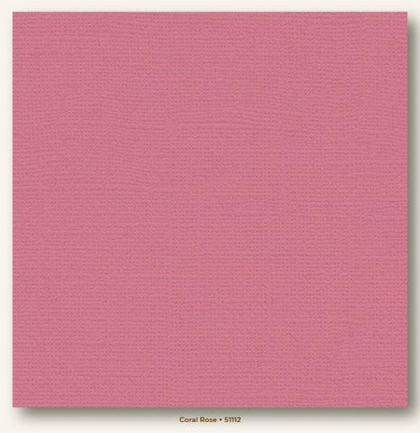 Canvas Cardstock - Coral Rose