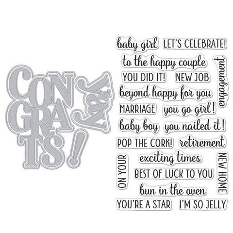 Congrats & Yay - Stamp & Die Set