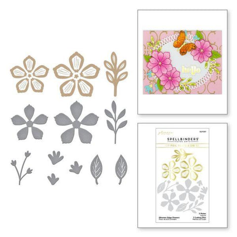 Spring into Glimmer Collection - Glimmer Edge Flowers Hot Foil Plate