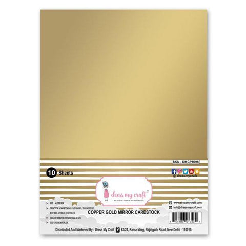 Extra Smooth Cardstock - Copper Gold Mirror