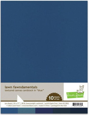 Textured Cavnvas Cardstock - Blue