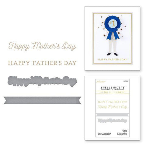 Happy Dance Collection - Happy Parents Day Glimmer Hot Foil Plate & Die Set