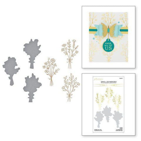Inspired Basics Collection - Flowers for You Glimmer Hot Foil Plate & Die Set