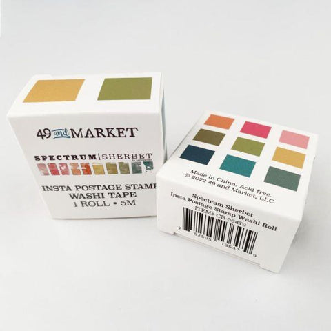Spectrum-Sherbet - Washi Tape - Insta Postage Stamp