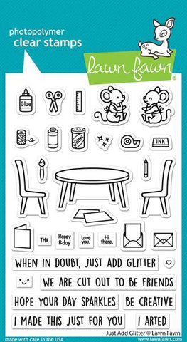 Just Add Glitter - Clear Stamps