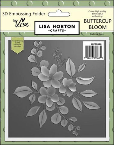 3D Embossing Folder with Die - Buttercup Bloom