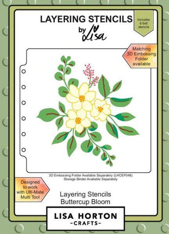 Layering Stencils - Buttecup Bloom