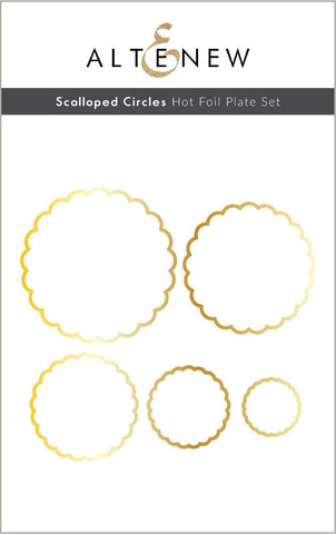 Scalloped Circles - Hot Foil Plate