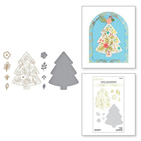 Glimmer Greetings Collection - Blooming Tree Glimmer Hot Foil Plate & Die Set