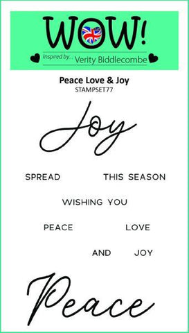 Clear Stamps - Peace, Love & Joy