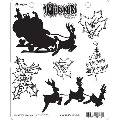 Dylusions Cling Stamps - Mr Boo's Adventure