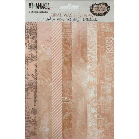 Vintage Artistry - Coral - Washi Strips