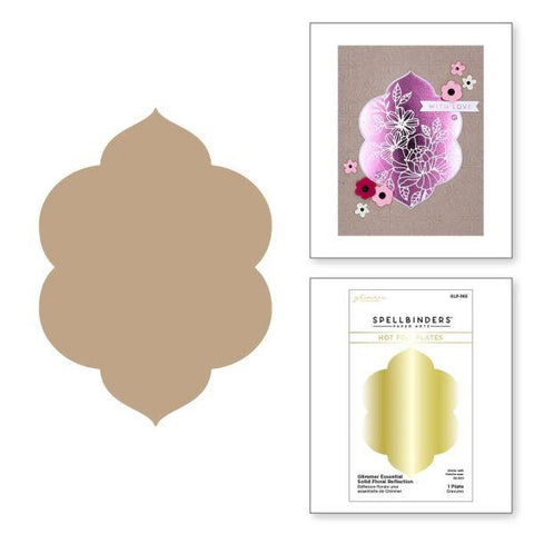 Floral Refection Collection - Glimmer Essential Solid Floral Reflection Glimmer Hot Foil Plate