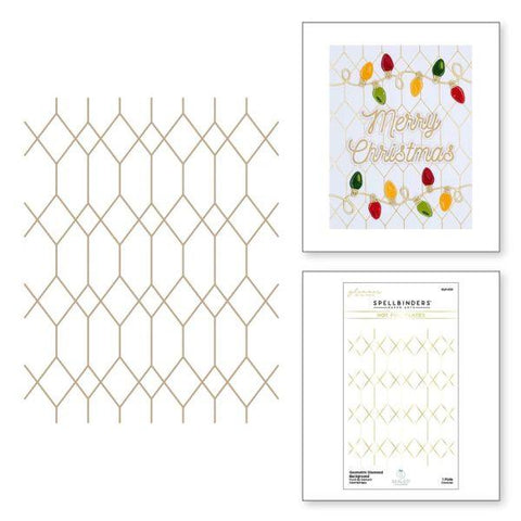 Sealed Collection - Geometric Diamond Background Glimmer Hot Foil Plates