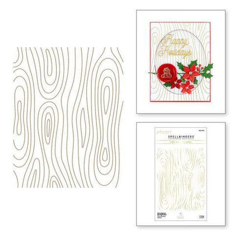 Sealed Collection - Woodgrain Background Glimmer Hot Foil Plate