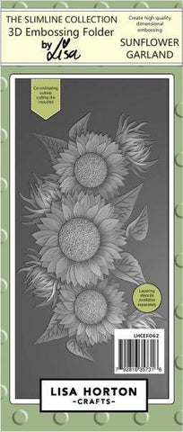 3D Embossing Folder & Die - Sunflower Garland