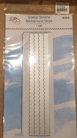 Background Strips 1/2 inch Scallop Slimline Die